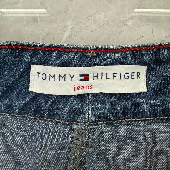 Women’s Vintage Tommy Hilfiger Jeans 100% Cotton Denim Skirt Size 6 Buttons Y2K - Picture 13 of 16